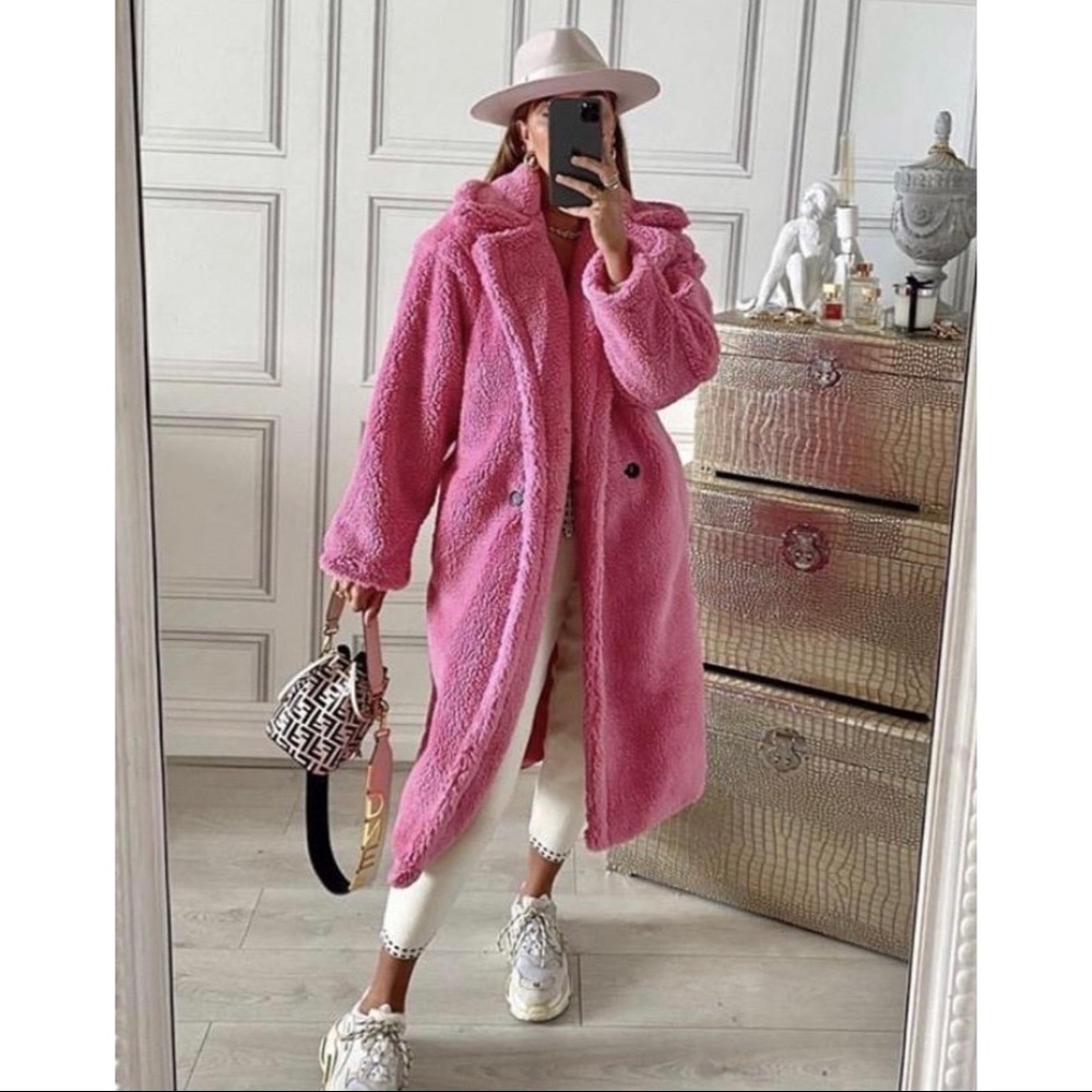 SALE‼️NO OFFERS - LAMBSWOOL OVERSIZED TEDDY COAT - Picture 2 of 5